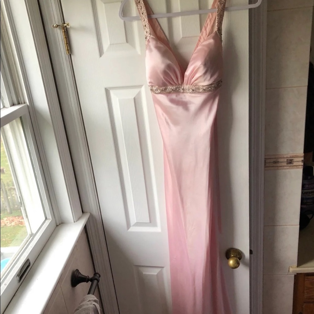 Silk prom dress